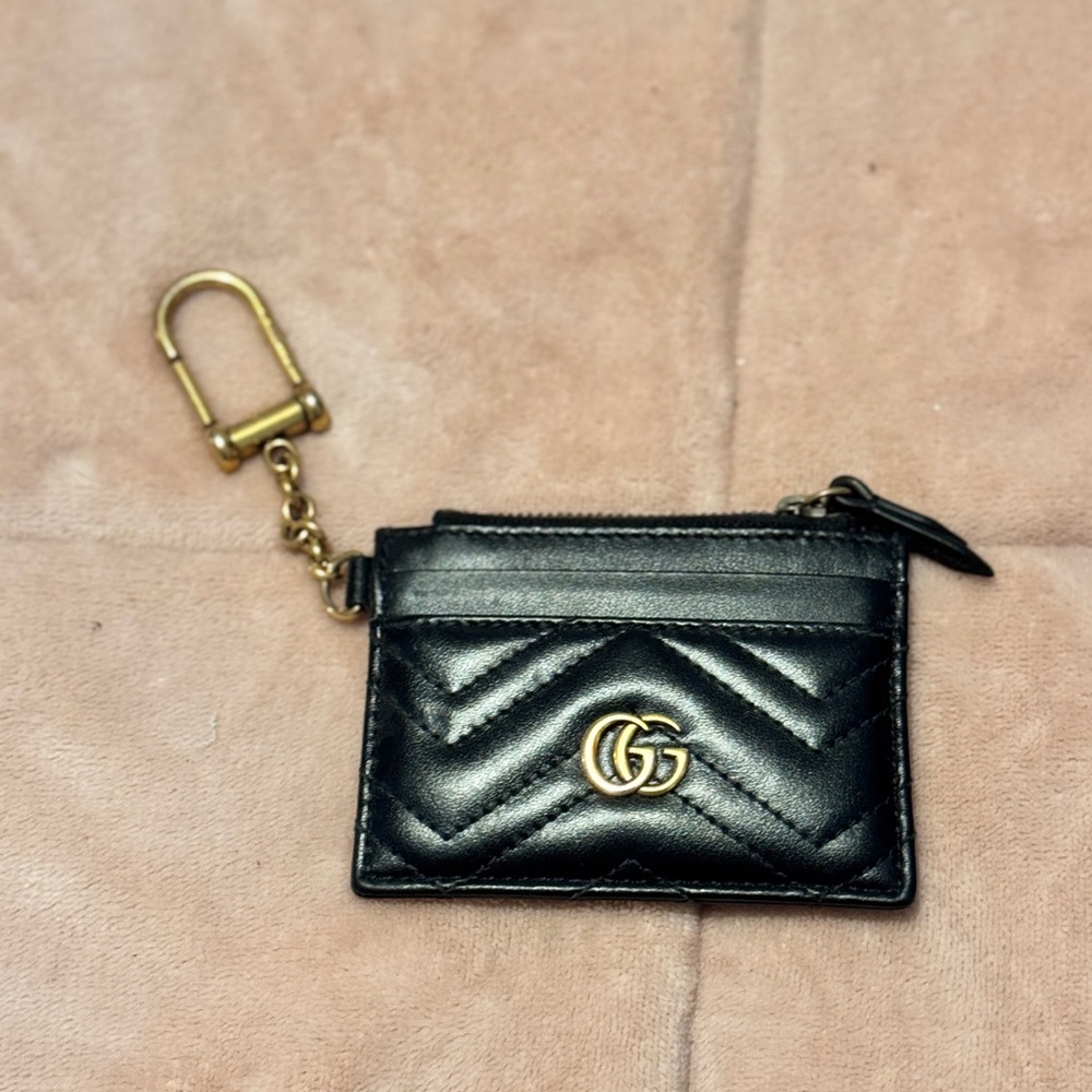 Black Leather Card Holder